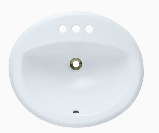 HBS-2017 Oval Overmount Bathroom Sink