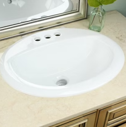 HBS-2017 Oval Overmount Bathroom Sink