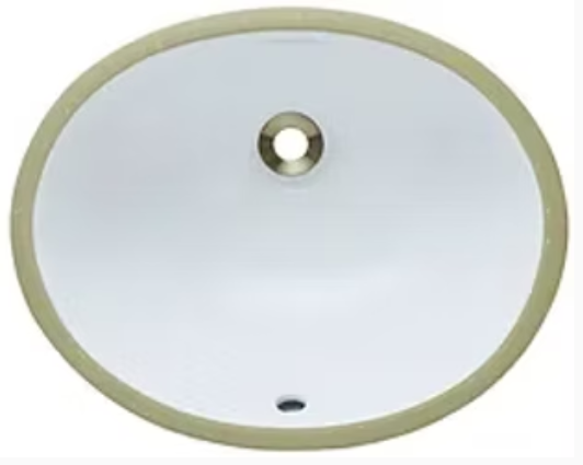 HBS1714 Oval Undermount Bathroom Sink
